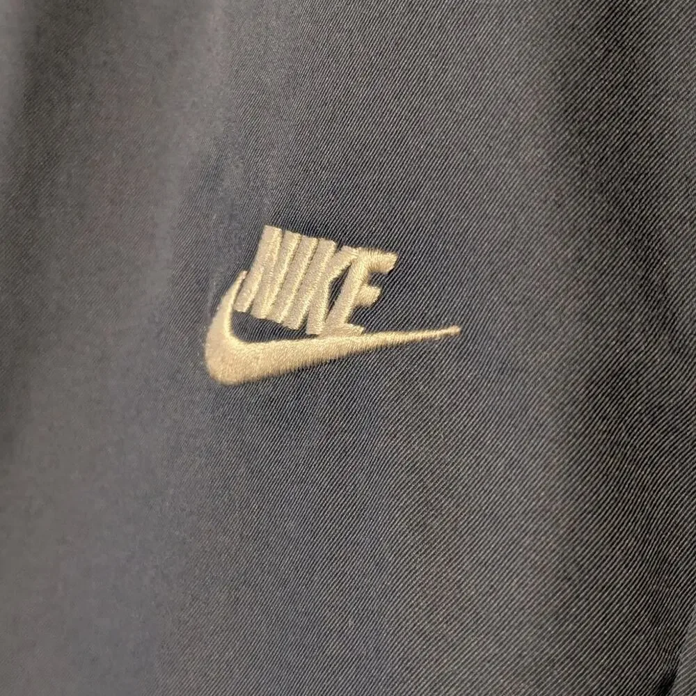 NIKE Smoke Blue Club Woven Taper Leg Dri Fit Elastic Drawstring Waist Sz L Pants
